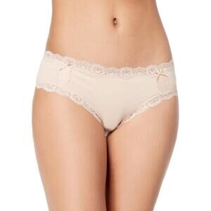 Jenni Hipster Panty Lacy Underwear Almond tan Size Large